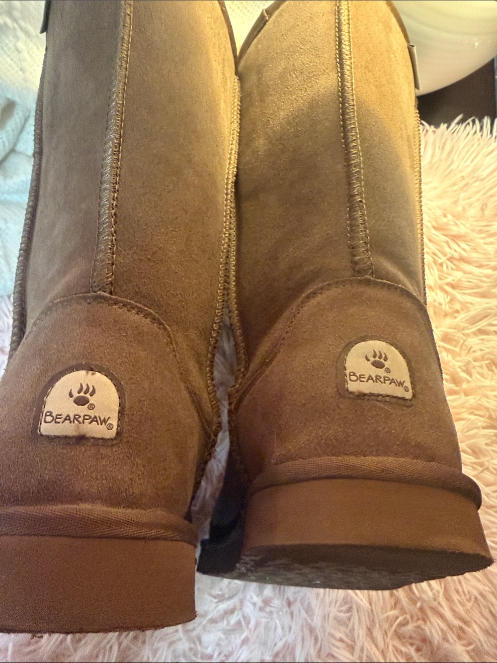 BearPaw Women's Classic Shearling Tall Boots - Brown - Picture 4 of 7